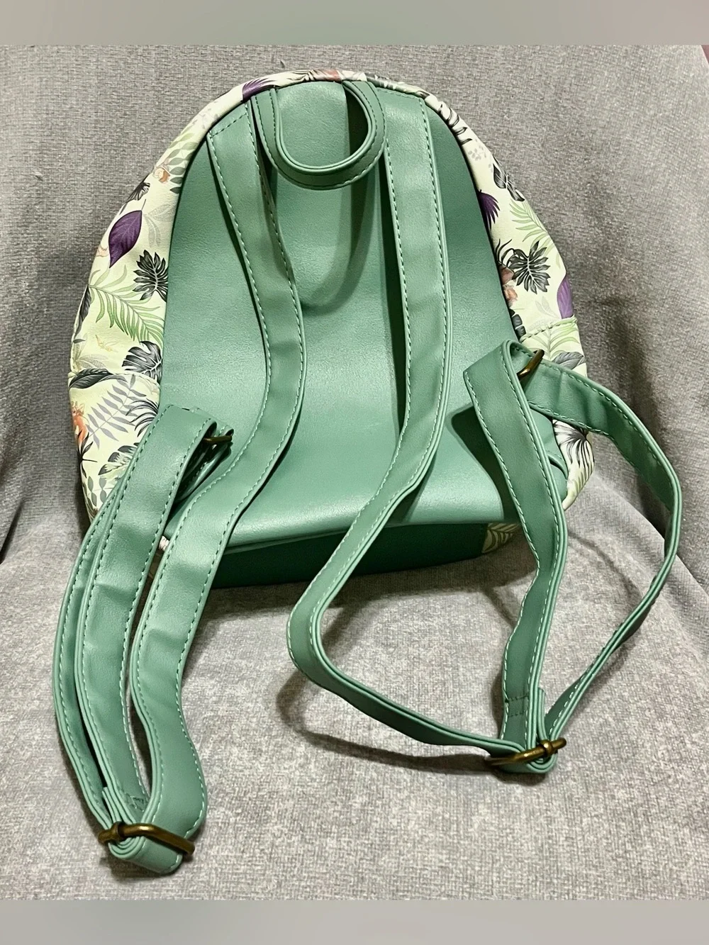 Disney Green Peter Pan Tinker Bell The Lost Boys Jungle Print Mini Backpack
